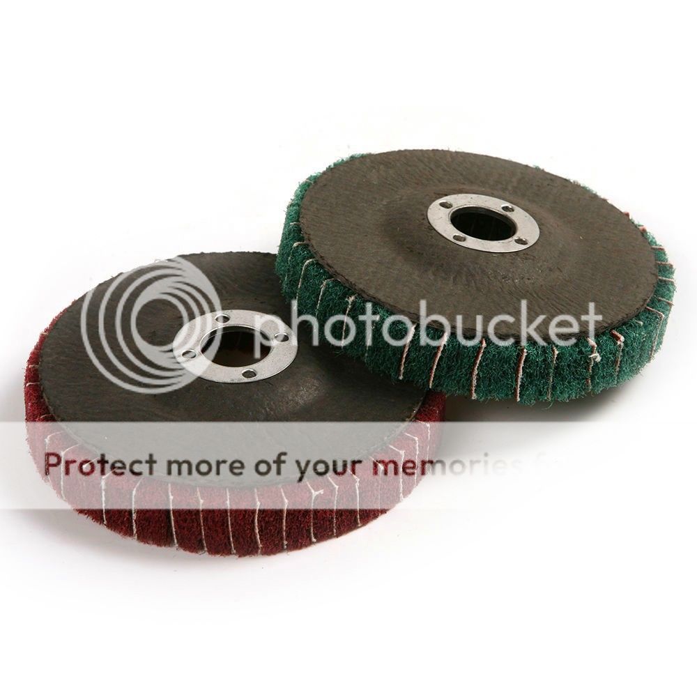 100mm 4" 120 240 Grit Nylon Fiber Flap Sanding Disc Wheel Polishing Buffing Pad eBay